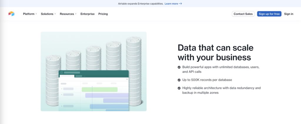 Airtable Data Management and Storage