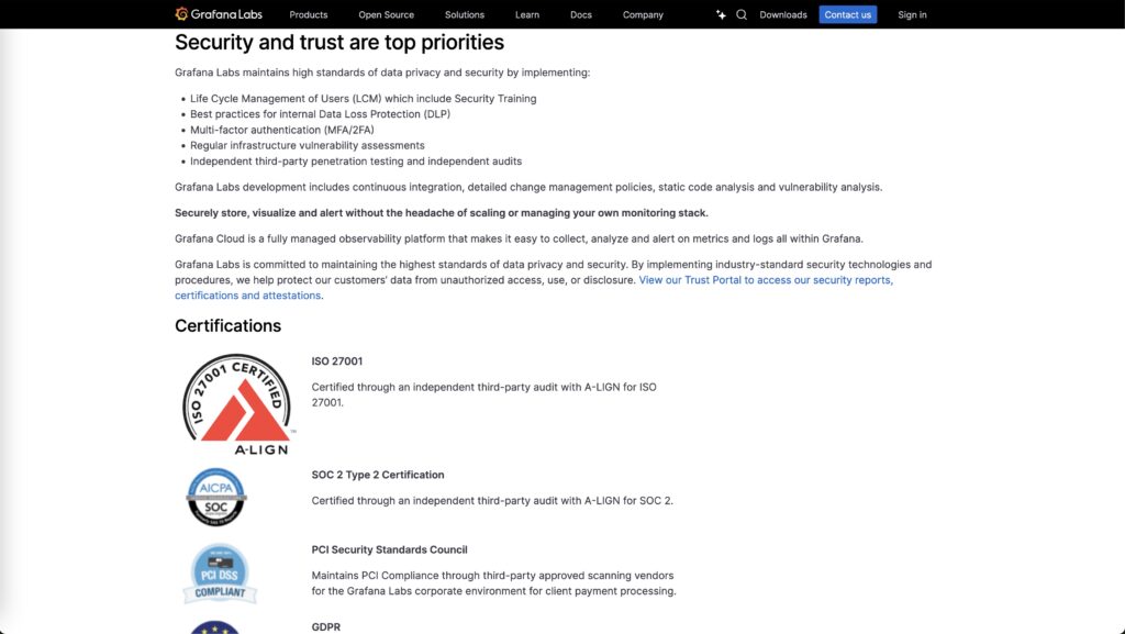 Grafana Security and Certificates 