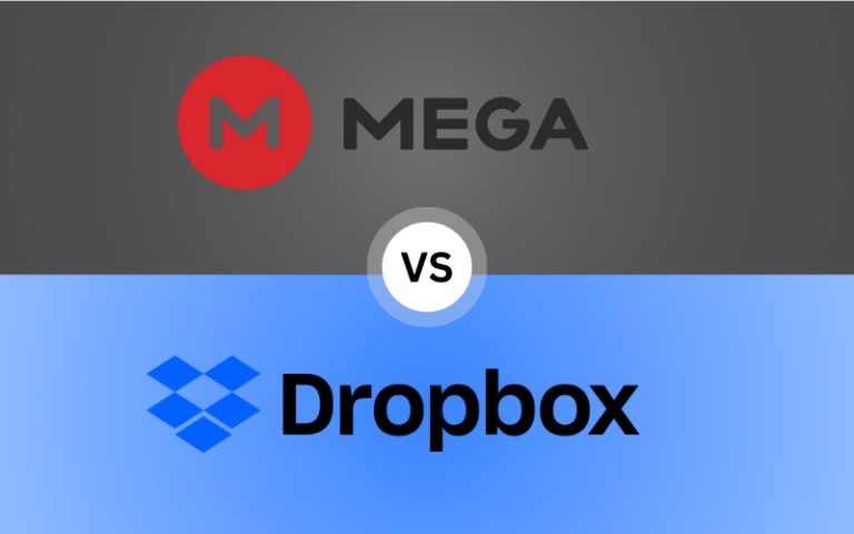 Mega vs Dropbox banner picture