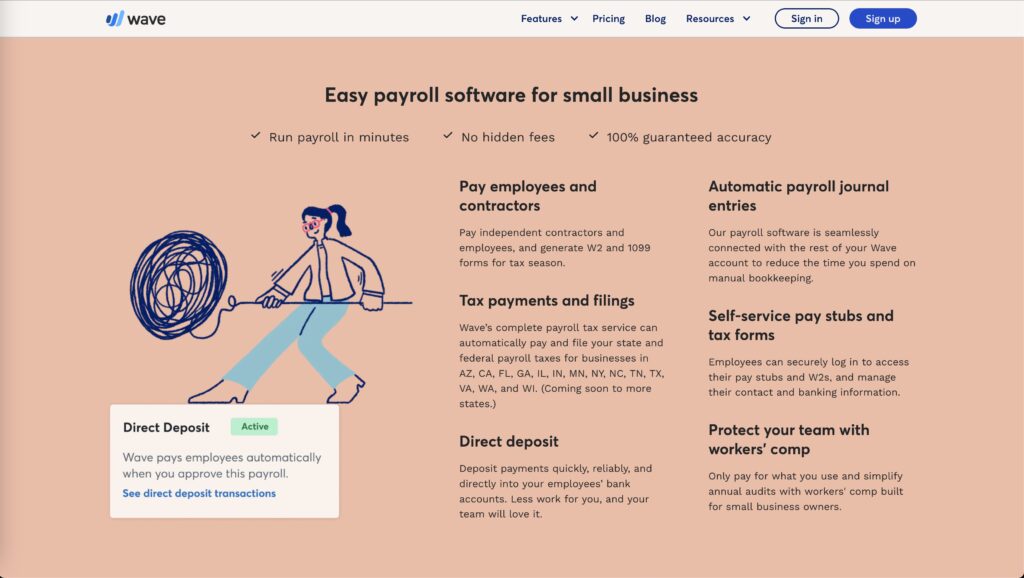 Wave's Easy Payroll Management 