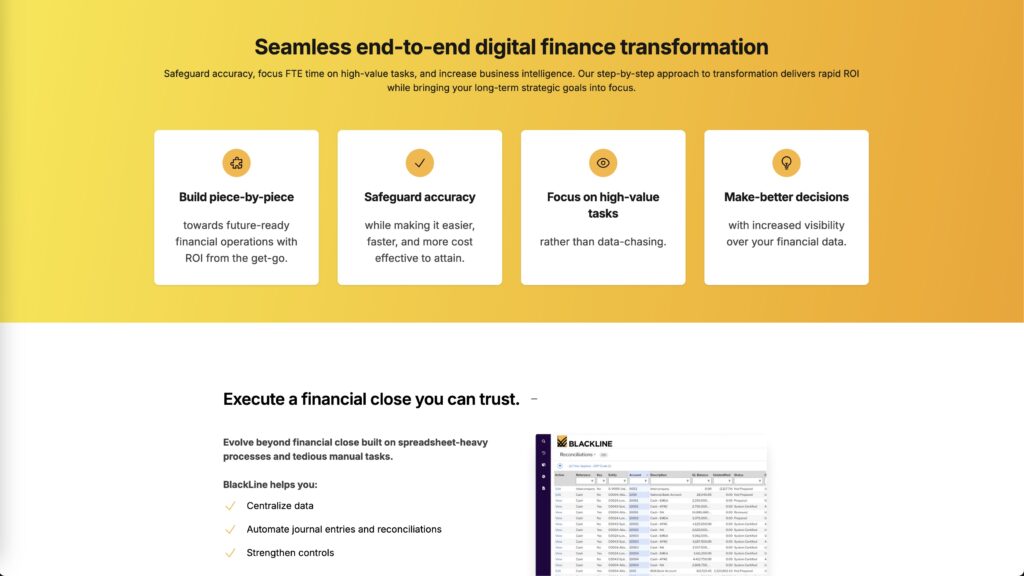 Overview of blackline