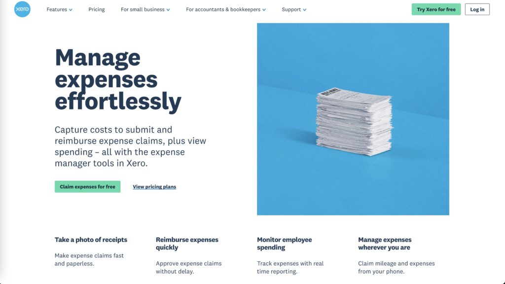 Xero's Expense Tracking and Accounting